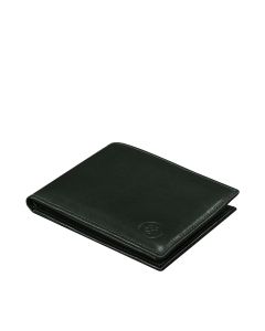 High quality handmade Italian leather trifold wallet for gents, luxury materials and minimalist lines