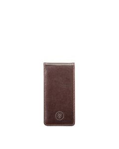 Italian chocolate brown leather iPhone 4 case